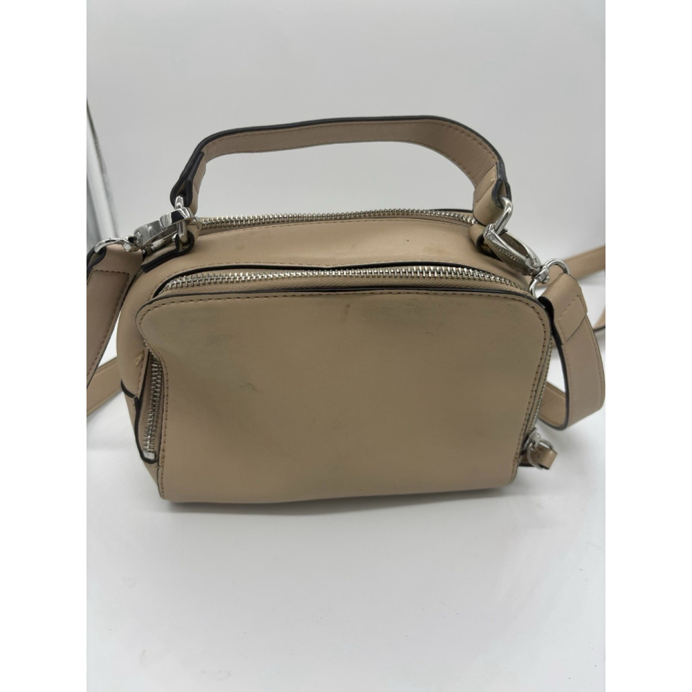 GUESS Beige Crossbody Camera Bag Faux Leather Zip - Picture 6 of 9